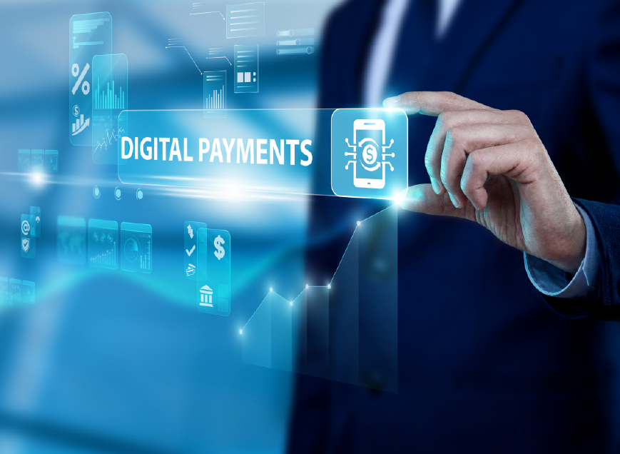 Digital Payments Card in hand